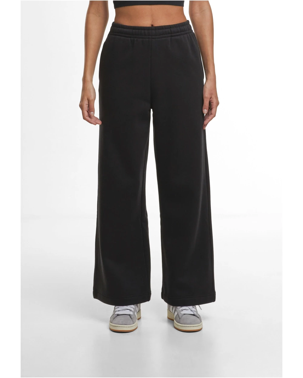 Broeken BUILD YOUR BRAND Ladies Wideleg Sweatpants voor bedrukking &amp; borduring