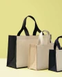 Tassen & Zakken NUTSHELL Jute canvas panel shopper voor bedrukking &amp; borduring
