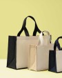 Tassen & Zakken NUTSHELL Jute canvas panel shopper voor bedrukking &amp; borduring