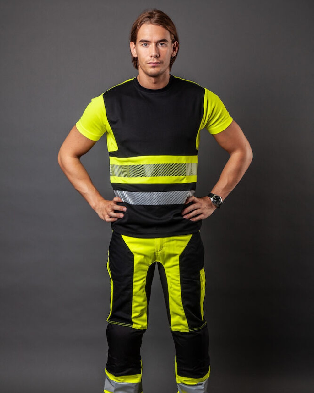 Pantalons personnalisable PROJOB 6513 PANTALON POLYCOTON - EN ISO 20471 CLASSE 2/1