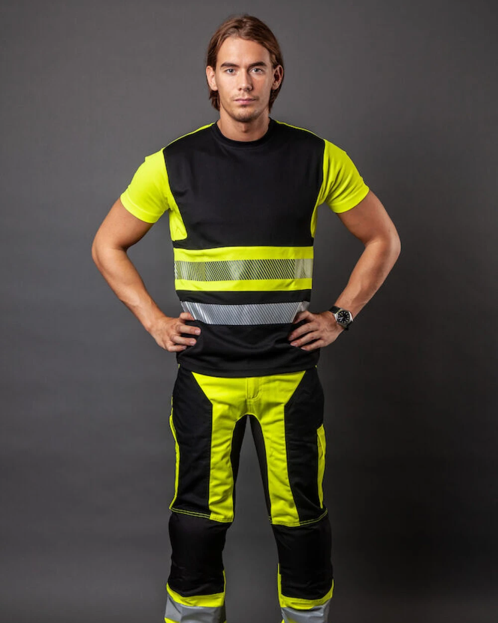 Pantalons personnalisable PROJOB 6513 PANTALON POLYCOTON - EN ISO 20471 CLASSE 2/1