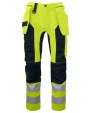 Broeken PROJOB 6513 SIGNALISATIEBROEK MET KNIEZAKKEN EN SPIJKERZAKKEN EN ISO 20471 KLASSE 2 voor bedrukking &amp; borduring