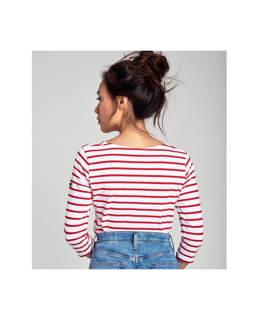 T-shirts ARMOR LUX "CAP COZ" 3/4 LENGTH SLEEVE BRETON STRIPED T-SHIRT voor bedrukking &amp; borduring