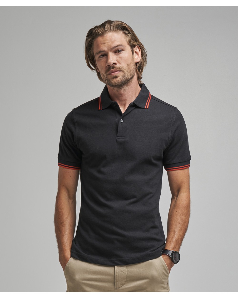 AWDIS Stretch Tipped Polo Poloshirts personalisierbar