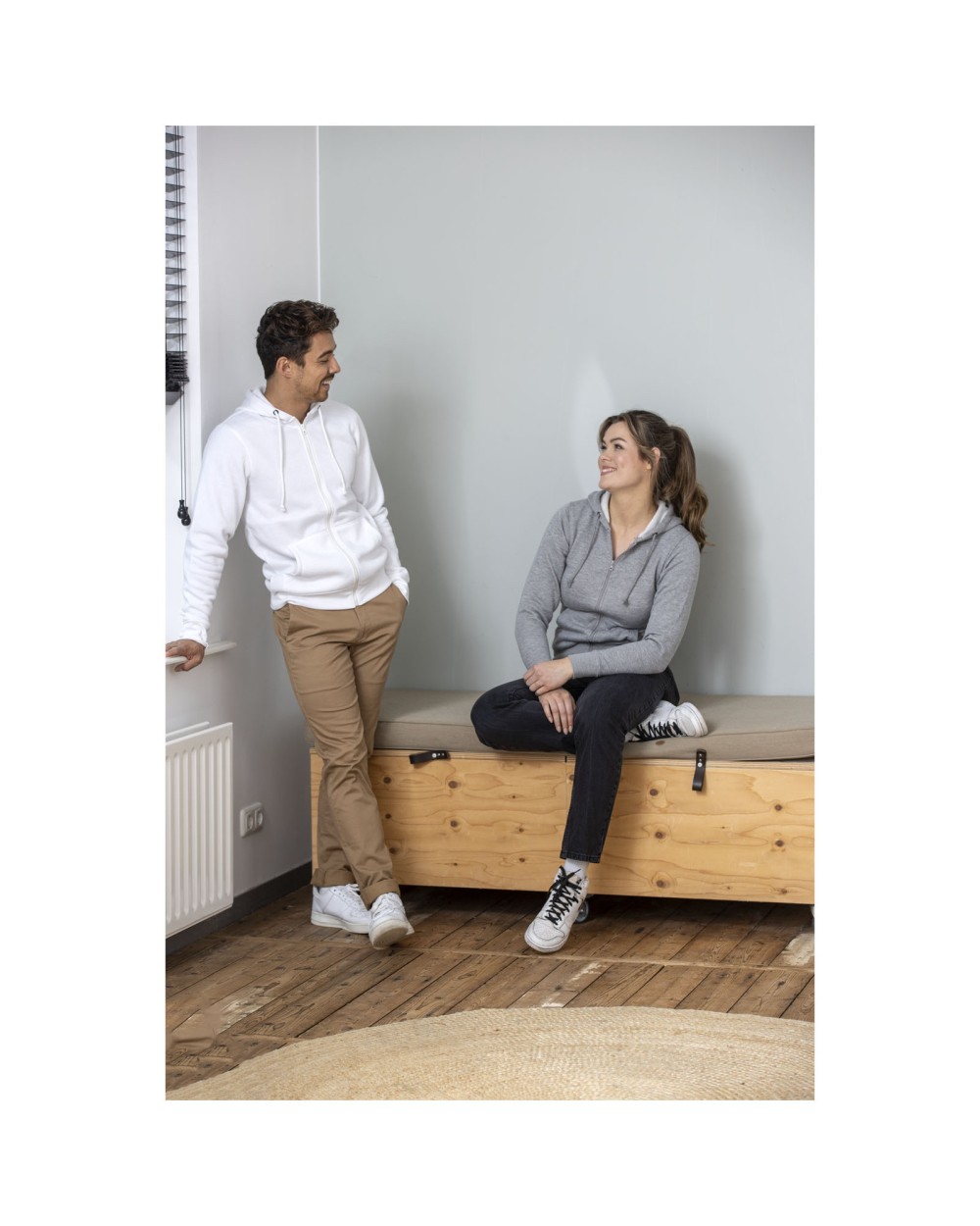 Sweat-shirts personnalisable ELEVATE Sweat à capuche zippé Theron pour homme