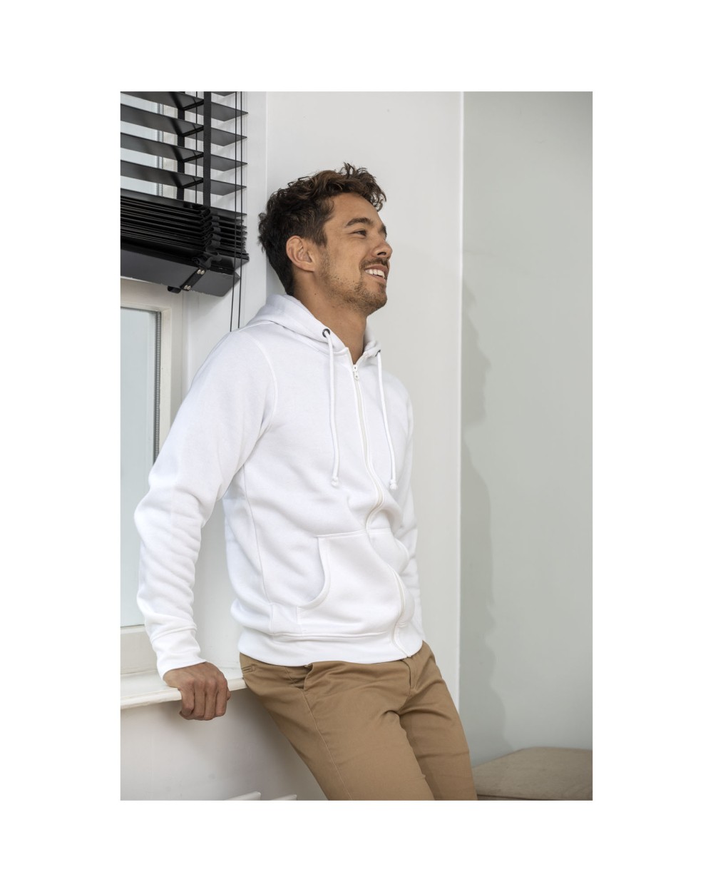 Sweat-shirts personnalisable ELEVATE Sweat à capuche zippé Theron pour homme