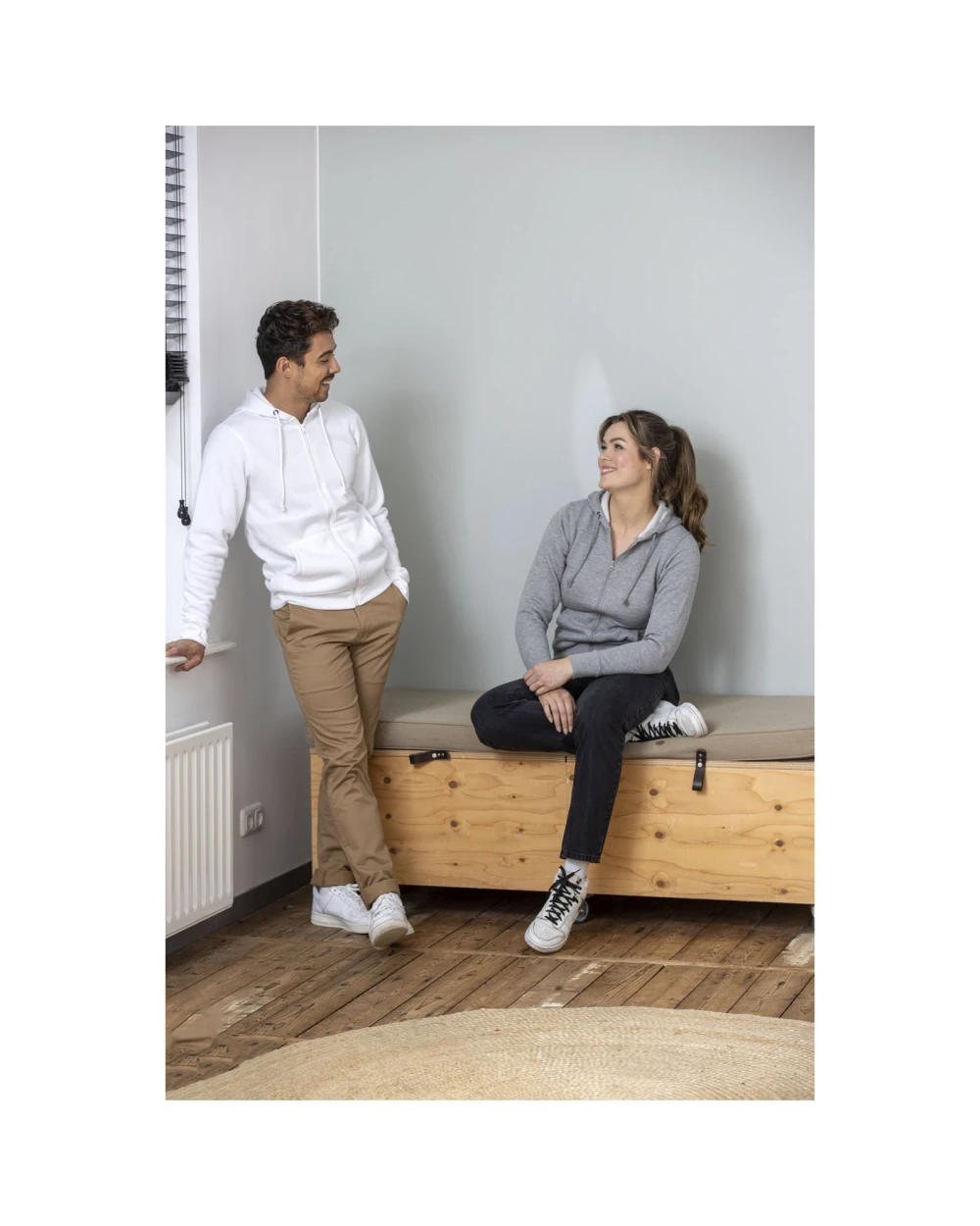 Sweat-shirts personnalisable ELEVATE Sweat à capuche zippé Theron pour homme