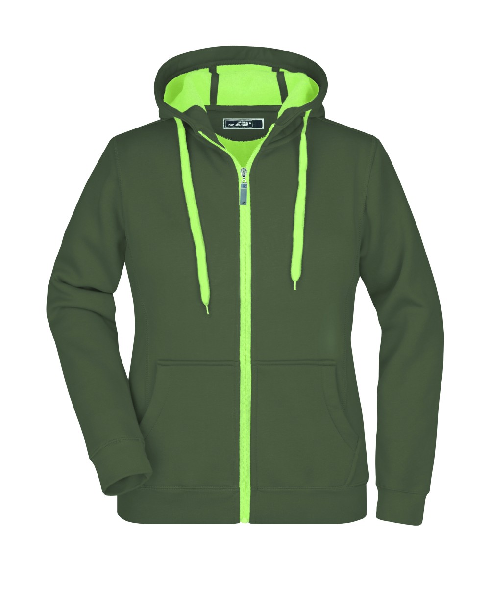 Sweat-shirts personnalisable JAMES & NICHOLSON Ladies' Doubleface Jacket