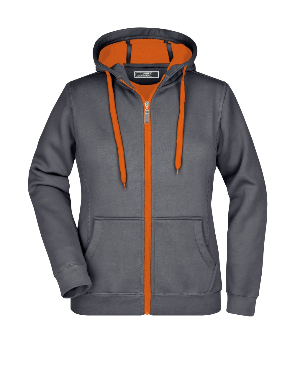 JAMES & NICHOLSON Ladies' Doubleface Jacket Sweatshirts personalisierbar