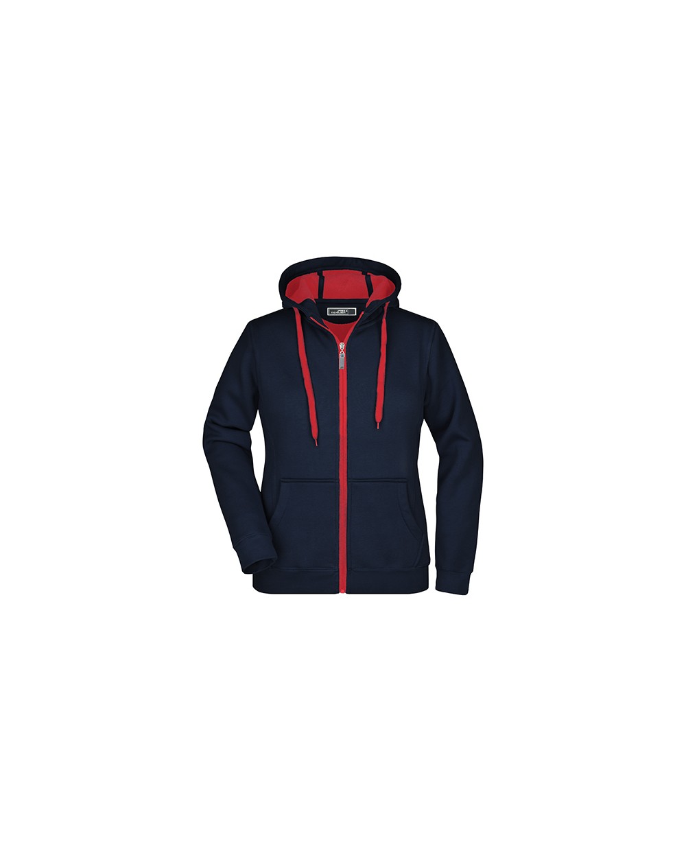Sweaters & hoodies JAMES & NICHOLSON Ladies' Doubleface Jacket voor bedrukking &amp; borduring