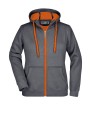 JAMES & NICHOLSON Ladies' Doubleface Jacket Sweatshirts personalisierbar