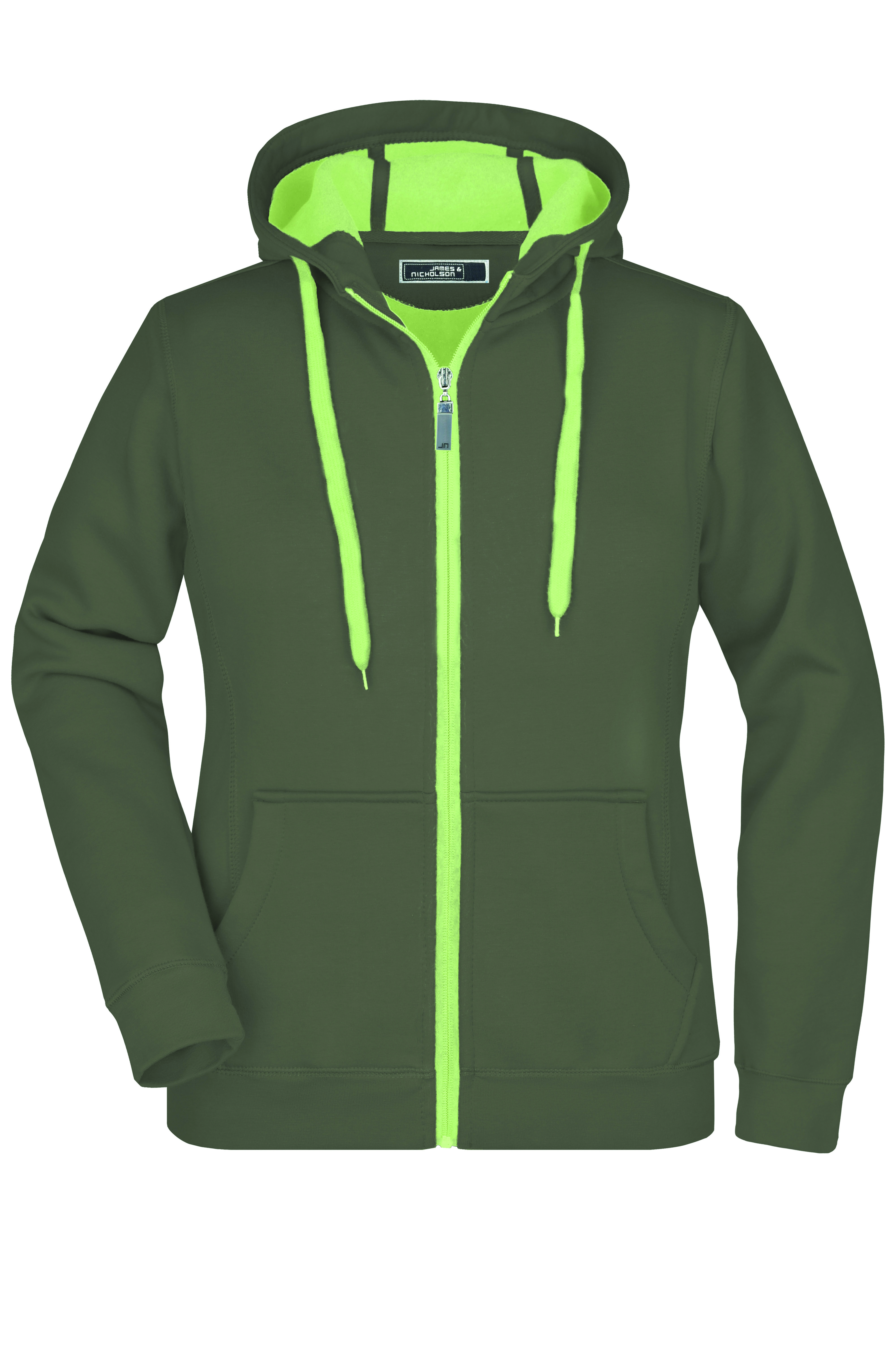 Sweaters & hoodies JAMES & NICHOLSON Ladies' Doubleface Jacket voor bedrukking &amp; borduring