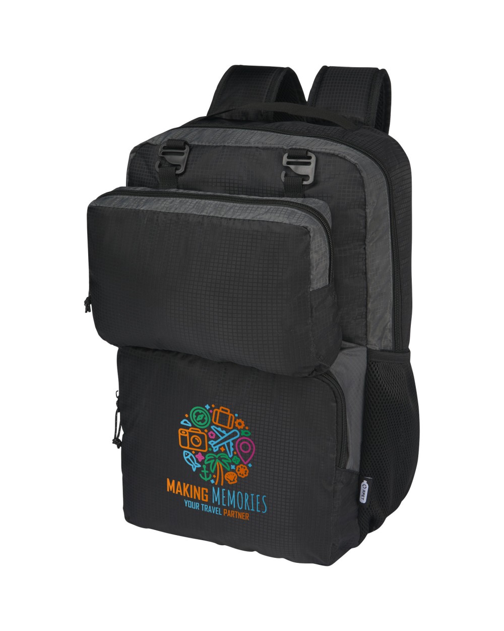 Tassen & Zakken 4DO Trailhead GRS gerecyclede lichtgewicht 15 inch laptoprugzak van 14 l voor bedrukking &amp; borduring