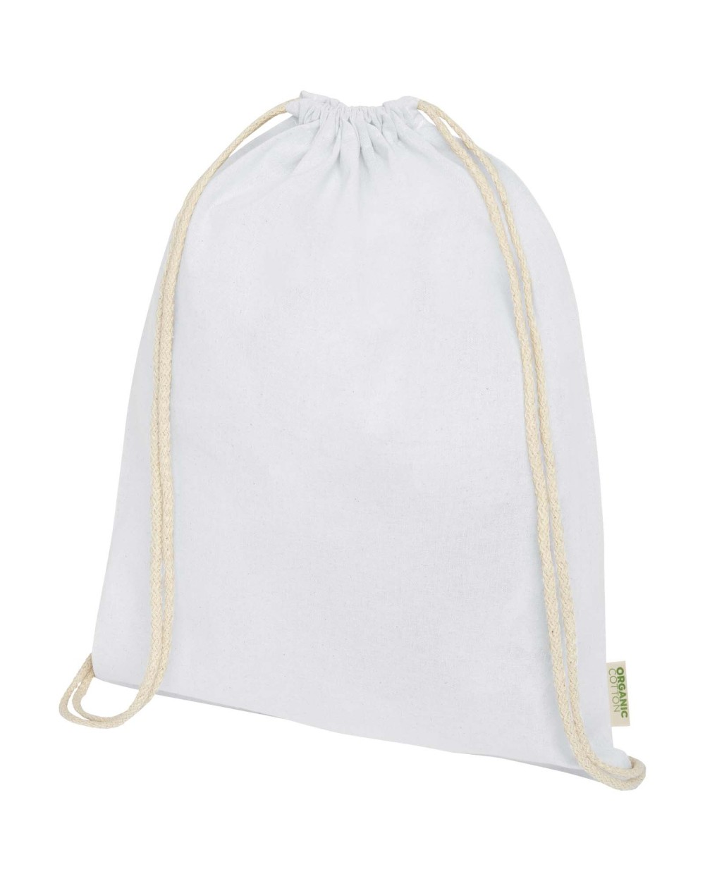 Tassen & Zakken 4DO Orissa organisch katoenen rugzak van 140 g/m² met trekkoordsluiting 5L voor bedrukking &amp; borduring
