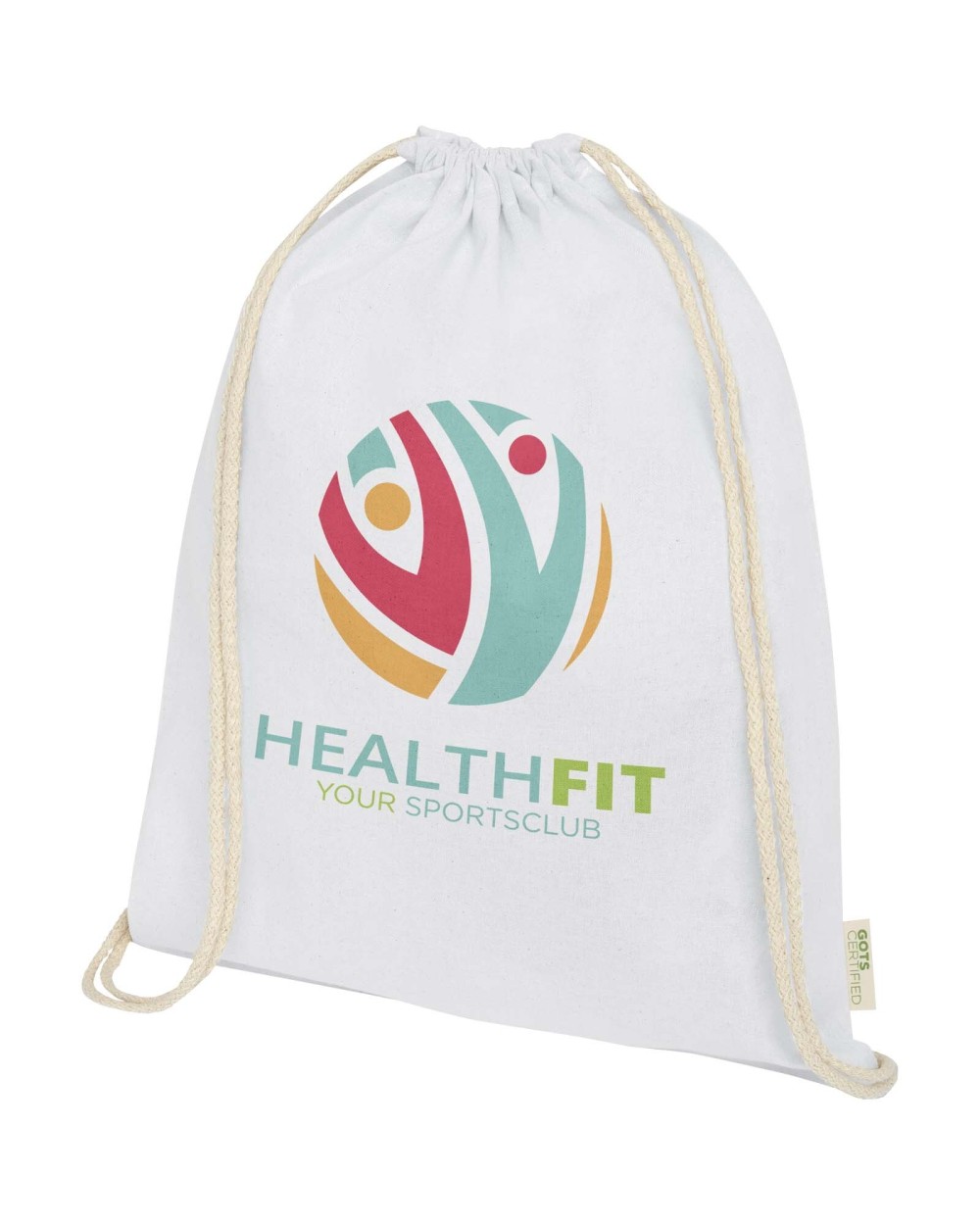 Sacs & Bagagerie personnalisable 4DO Sac à dos avec cordon en coton organique Orissa 140 g/m² 5L