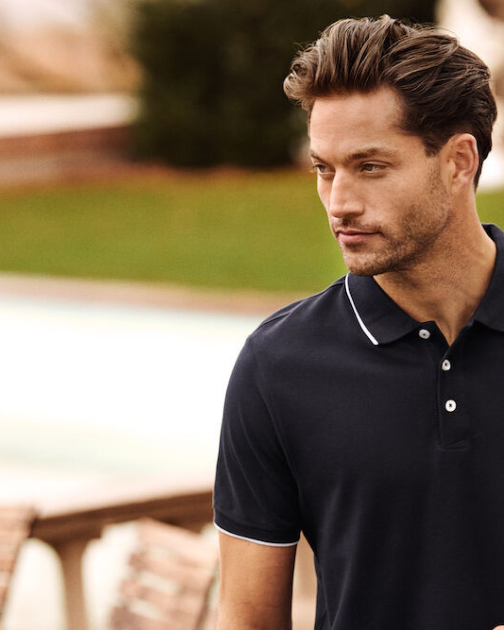 Polos personnalisable JAMES-HARVEST POLO GREENVILLE COUPE SLIM