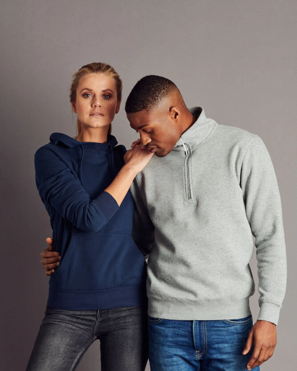 Sweat-shirts personnalisable PRINTER Rounders RSX Sweater Halve Rits Unisex