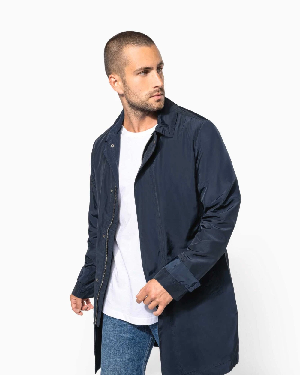 KARIBAN Leichter Herren-Trenchcoat Jacken personalisierbar