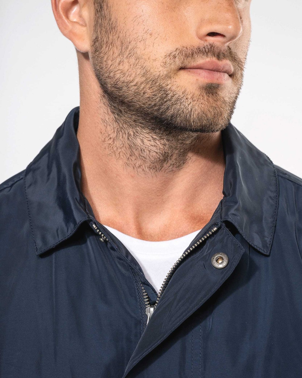 Jassen KARIBAN Lichte trenchcoat heren voor bedrukking &amp; borduring
