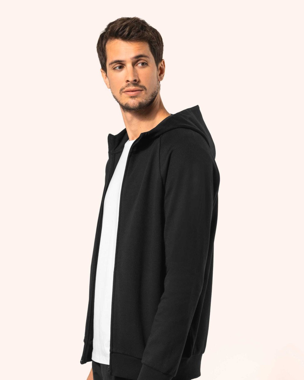 KARIBAN Herren-Reißverschlussjacke mit Kapuze Sweatshirts personalisierbar