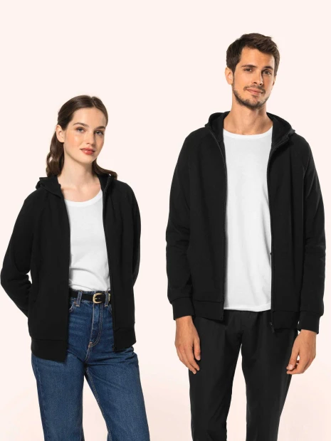 Sweat-shirts à personnaliser KARIBAN Veste zippée à capuche homme 