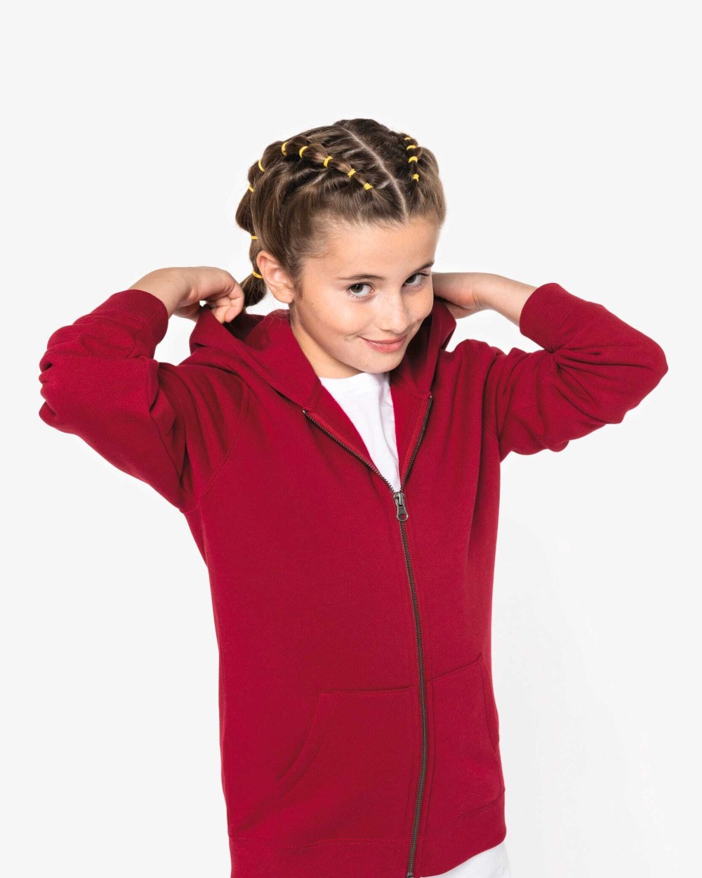 Sweaters & hoodies NATIVE SPIRIT Ecologisch kindersweatvest met capuchon voor bedrukking &amp; borduring