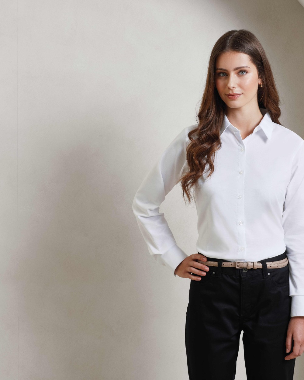 PREMIER Women's signature Oxford long sleeve shirt Hemden personalisierbar