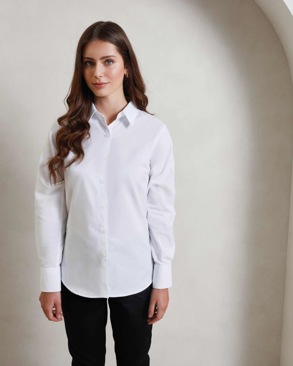 Chemises personnalisable PREMIER Chemise Oxford à manches longues Signature Femme