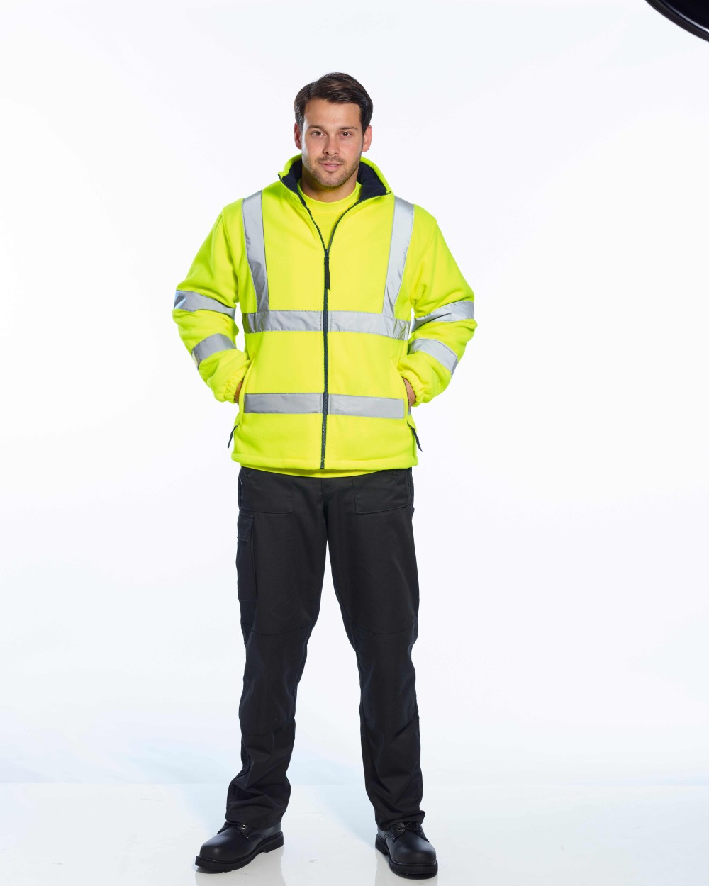 PORTWEST Hi-vis mesh-lined fleece (F300) Polar Fleeces personalisierbar
