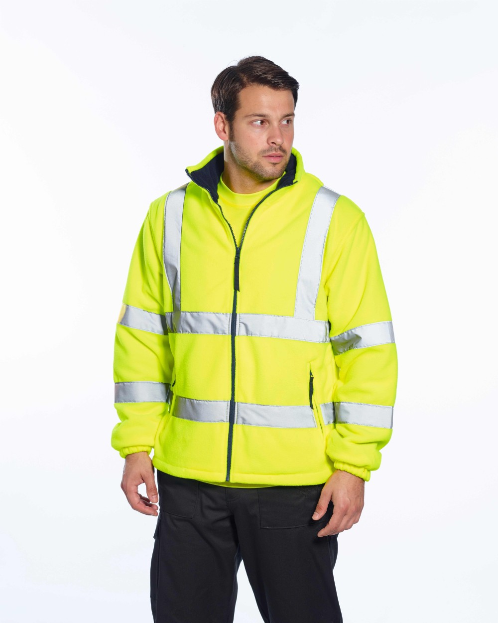 PORTWEST Hi-vis mesh-lined fleece (F300) Polar Fleeces personalisierbar