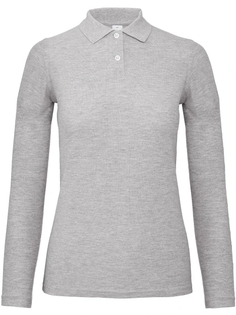 B&C Polo femme ID.001 manches longues /api/colors/84f38f7b-2e6d-4d5d-89e0-ae5a7c9d4eb9 personnalisable