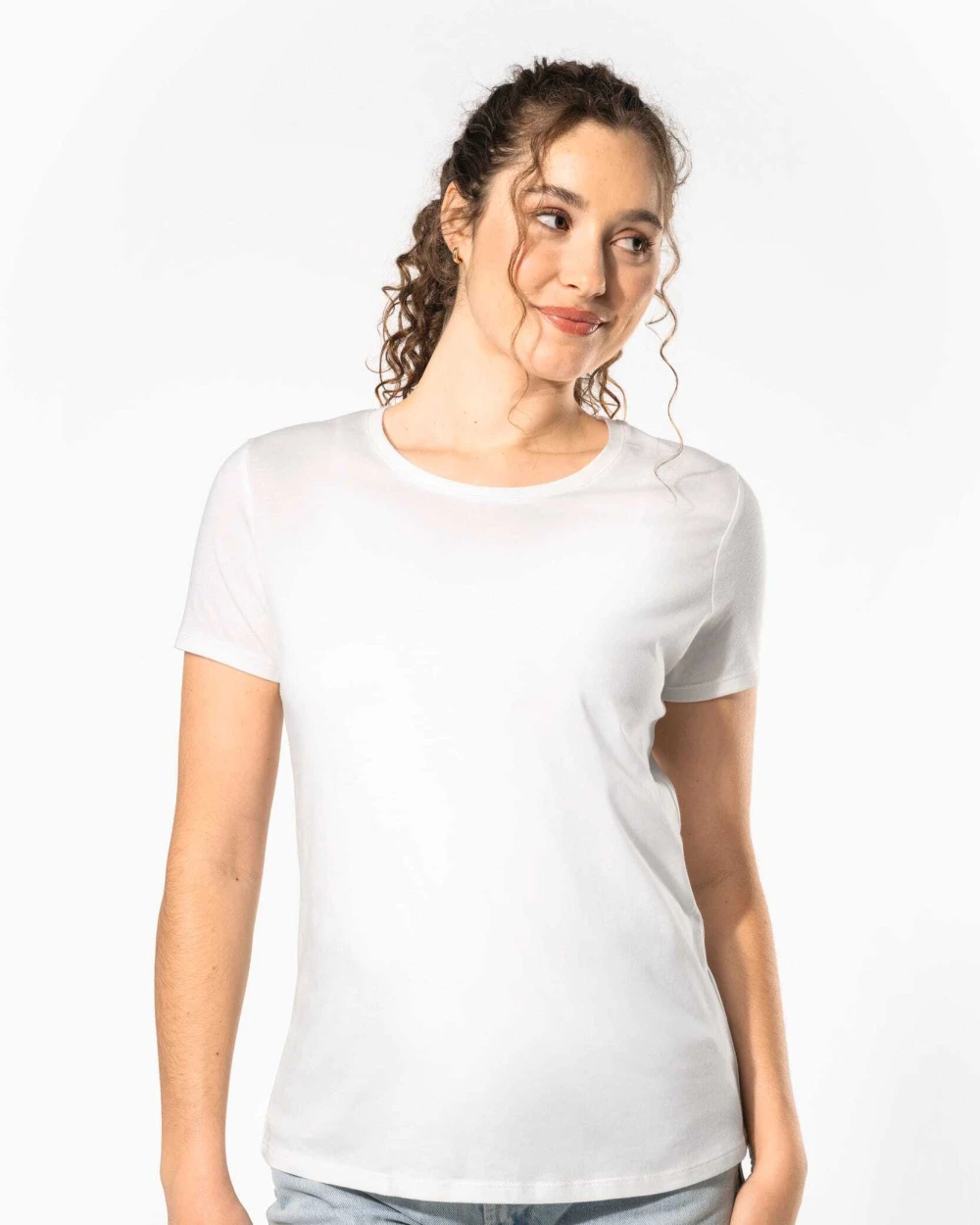 T-shirts KARIBAN Dames T-shirt Bio150 voor bedrukking &amp; borduring