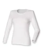 T-shirts SKINNIFIT LADIES FEEL GOOD LONG SLEEVED STRETCH T voor bedrukking &amp; borduring