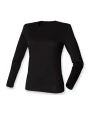 SKINNIFIT LADIES FEEL GOOD LONG SLEEVED STRETCH T T-Shirts personalisierbar