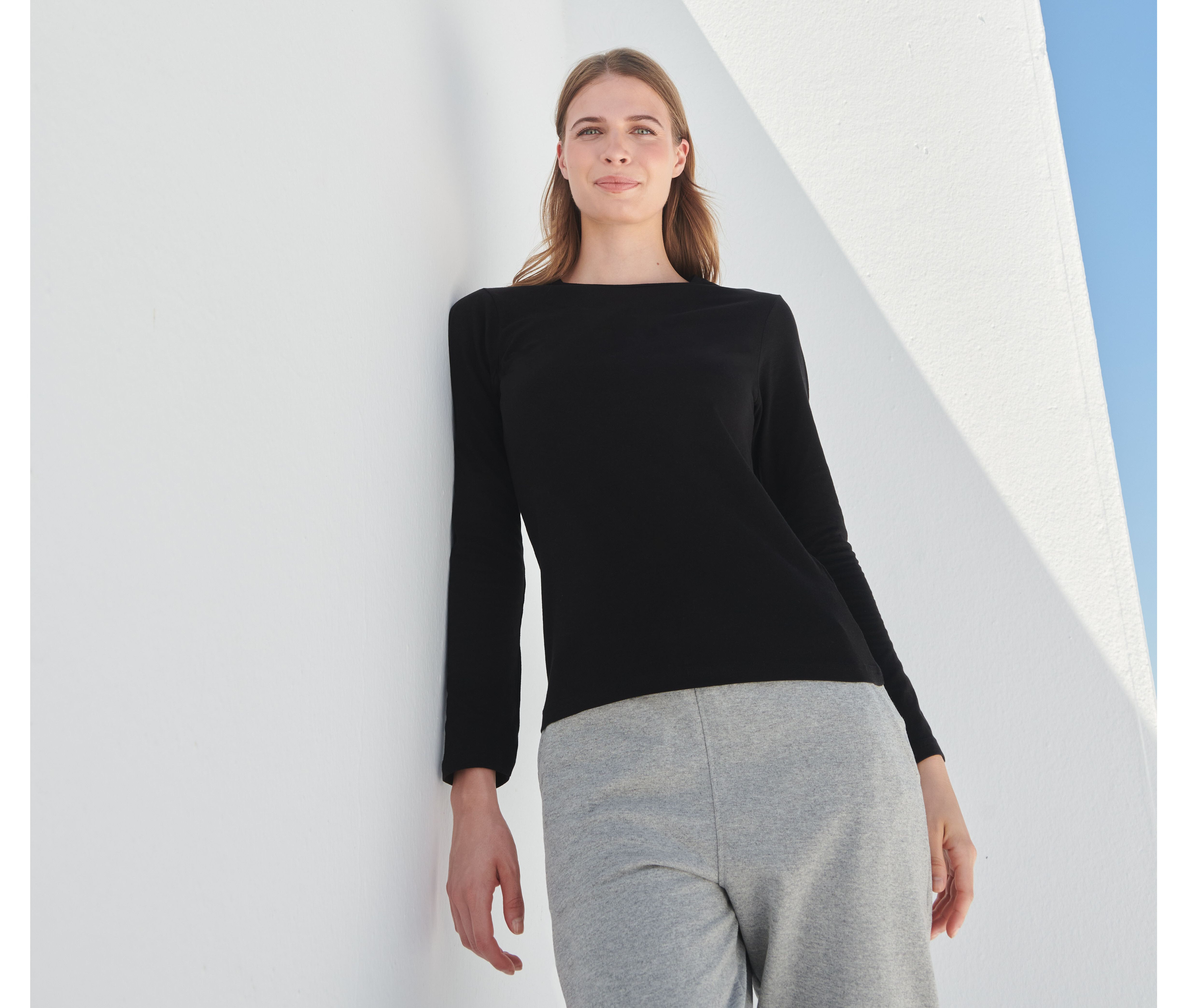 T-Shirts personnalisable SKINNIFIT LADIES FEEL GOOD LONG SLEEVED STRETCH T