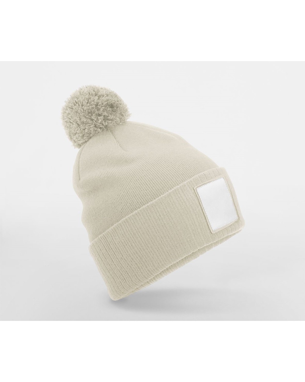 Casquettes personnalisable BEECHFIELD APPLIQUÉ PATCH POM BEANIE