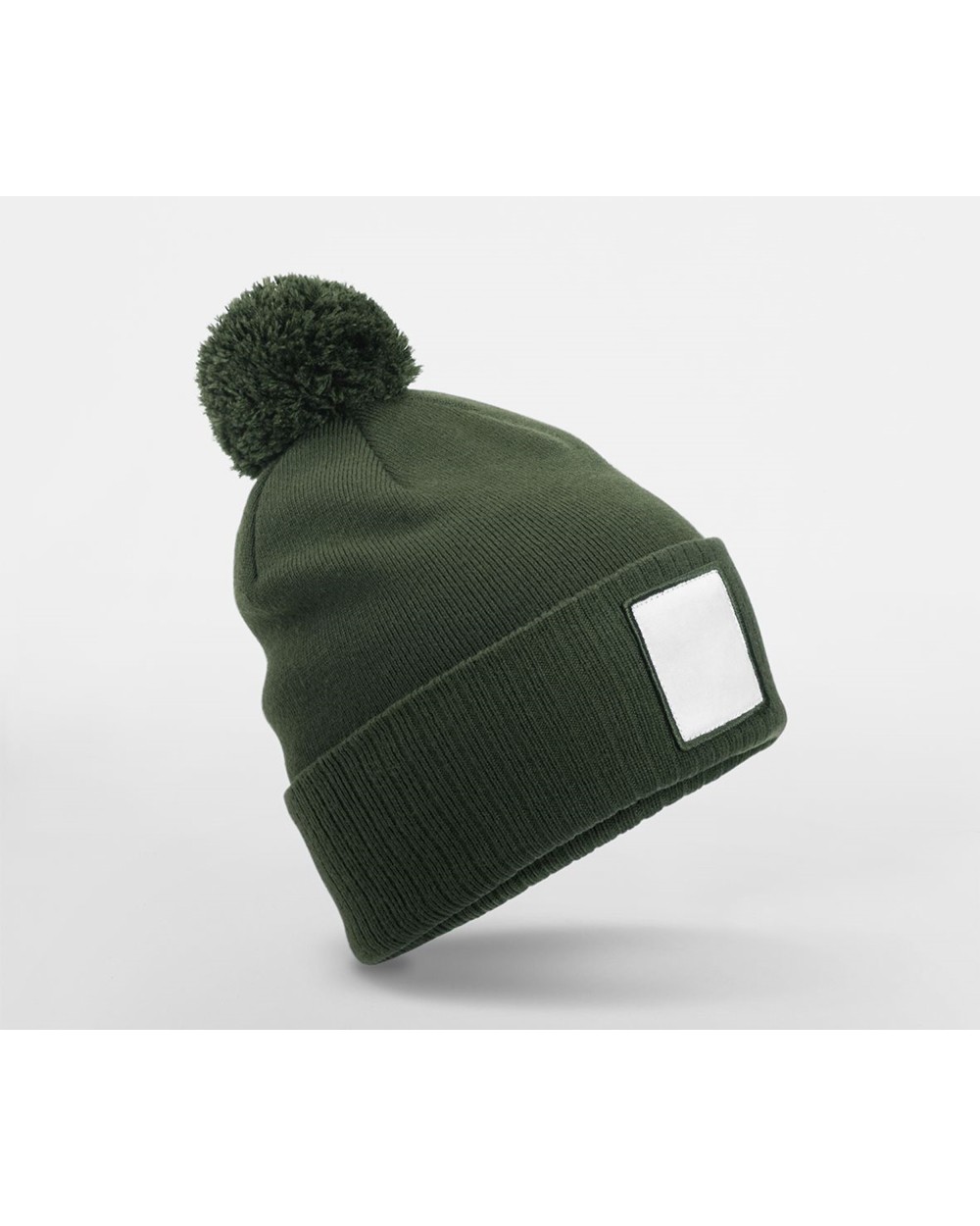 Casquettes personnalisable BEECHFIELD APPLIQUÉ PATCH POM BEANIE