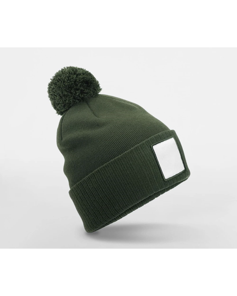 Casquettes personnalisable BEECHFIELD APPLIQUÉ PATCH POM BEANIE