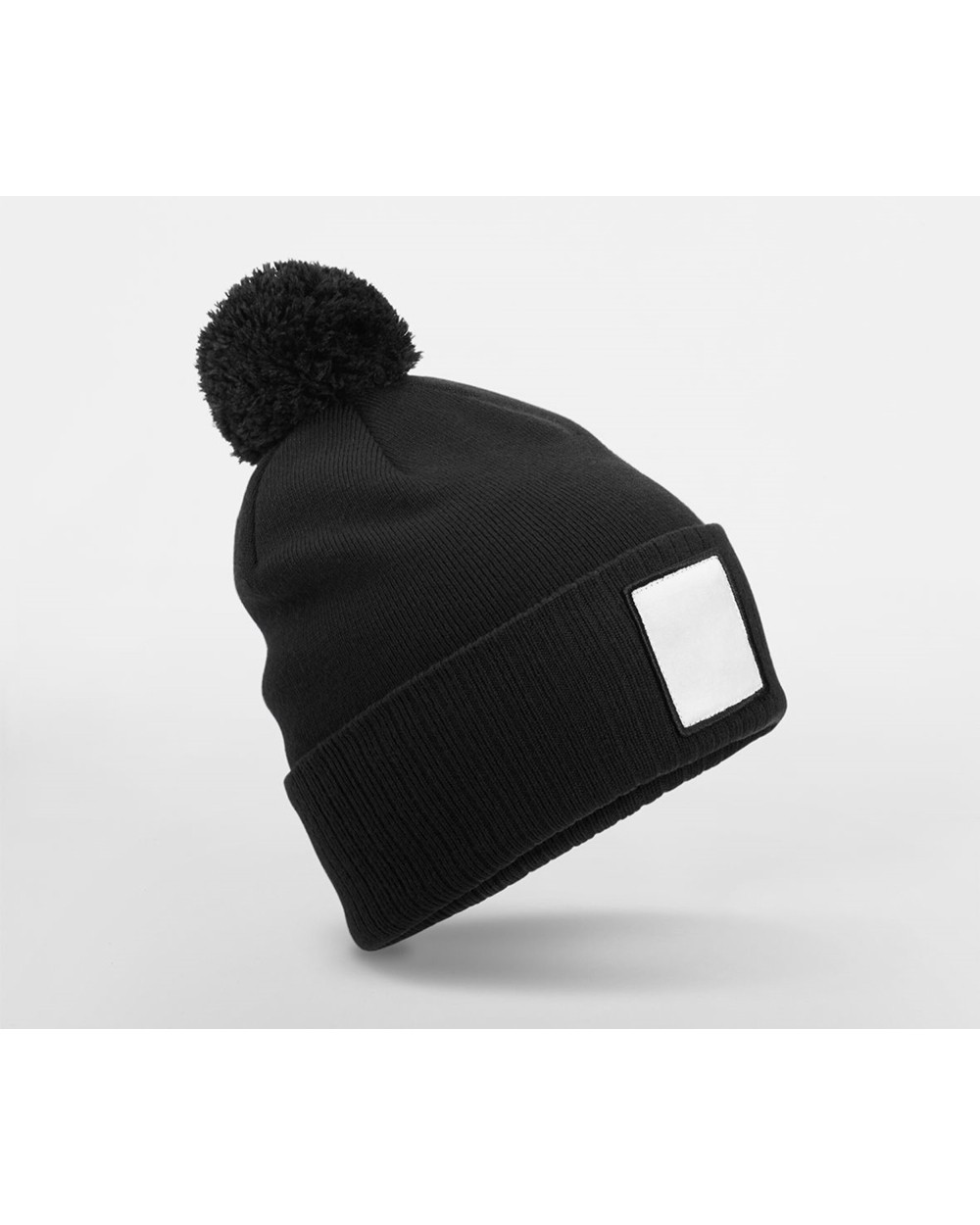 Casquettes personnalisable BEECHFIELD APPLIQUÉ PATCH POM BEANIE