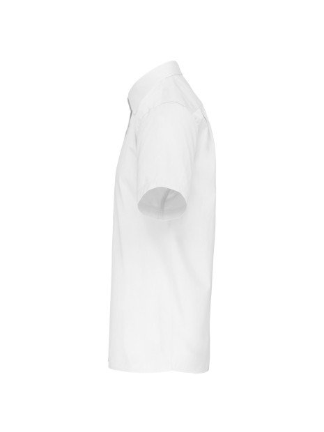 KARIBAN Chemise popeline manches courtes /api/colors/7a92cd2d-10d2-40b4-928b-296bb7487506 personnalisable