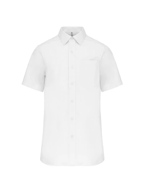KARIBAN Chemise popeline manches courtes /api/colors/7a92cd2d-10d2-40b4-928b-296bb7487506 personnalisable