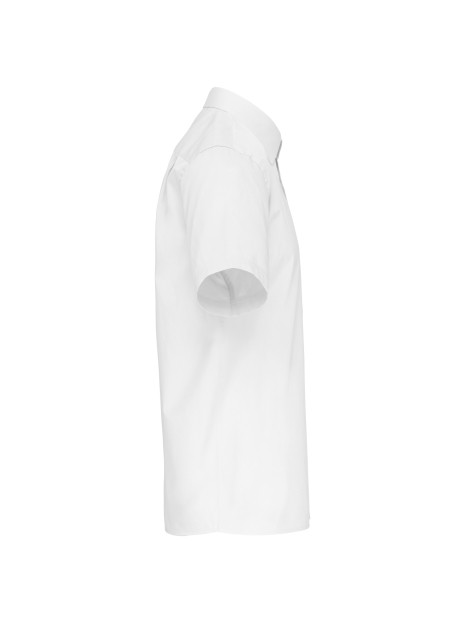 KARIBAN Chemise popeline manches courtes /api/colors/7a92cd2d-10d2-40b4-928b-296bb7487506 personnalisable