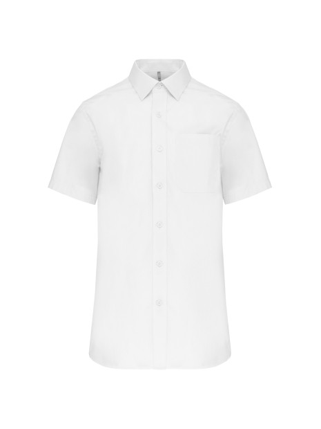 KARIBAN Chemise popeline manches courtes /api/colors/7a92cd2d-10d2-40b4-928b-296bb7487506 personnalisable