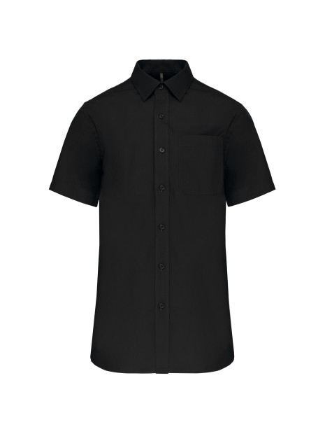 KARIBAN Chemise popeline manches courtes /api/colors/b9fdad4a-5e94-45cb-8c03-c08b349b28c3 personnalisable