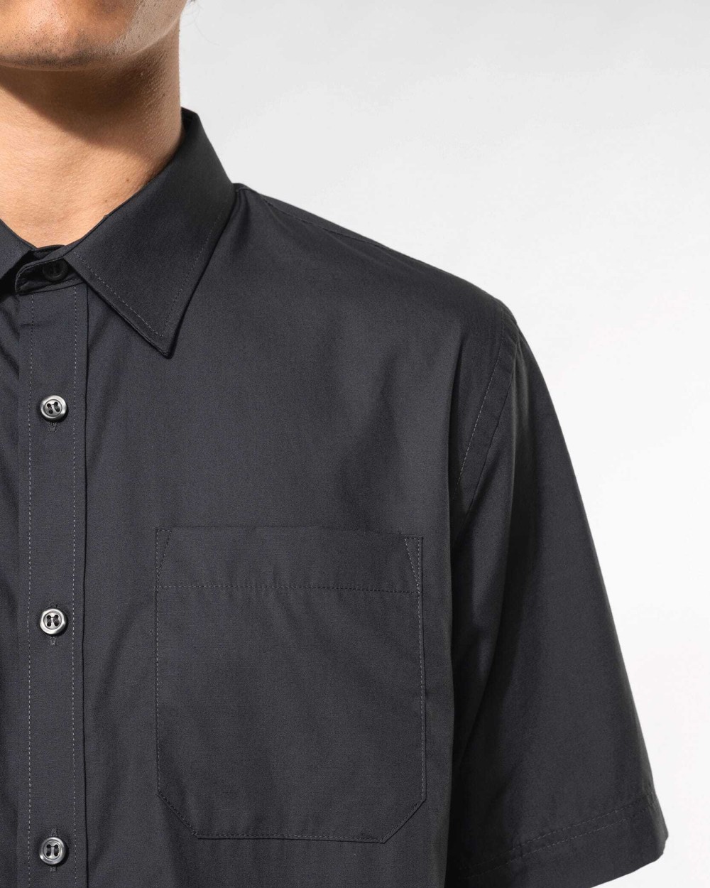 Hemden KARIBAN Heren poplin overhemd korte mouwen voor bedrukking &amp; borduring