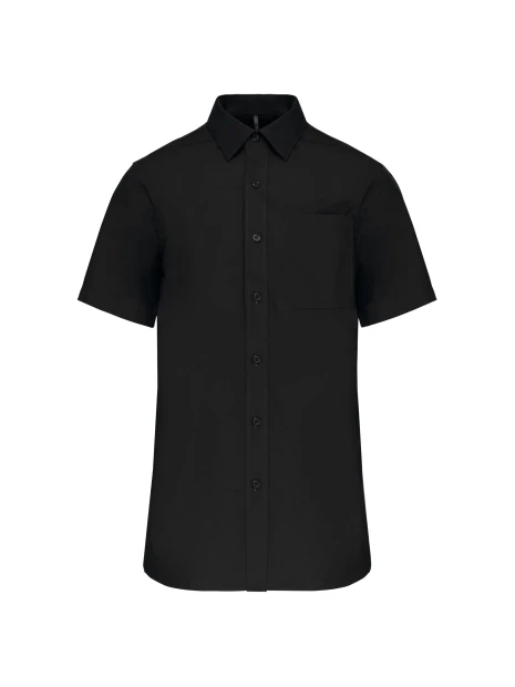 KARIBAN Chemise popeline manches courtes /api/colors/b9fdad4a-5e94-45cb-8c03-c08b349b28c3 personnalisable