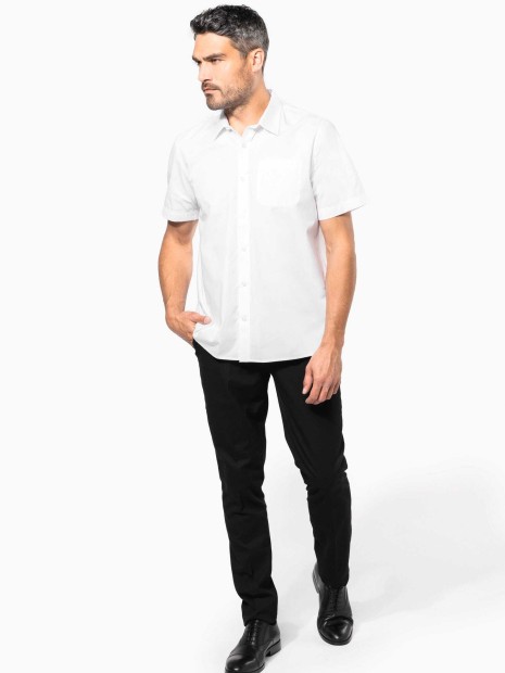 Chemises à personnaliser KARIBAN Chemise popeline manches courtes 