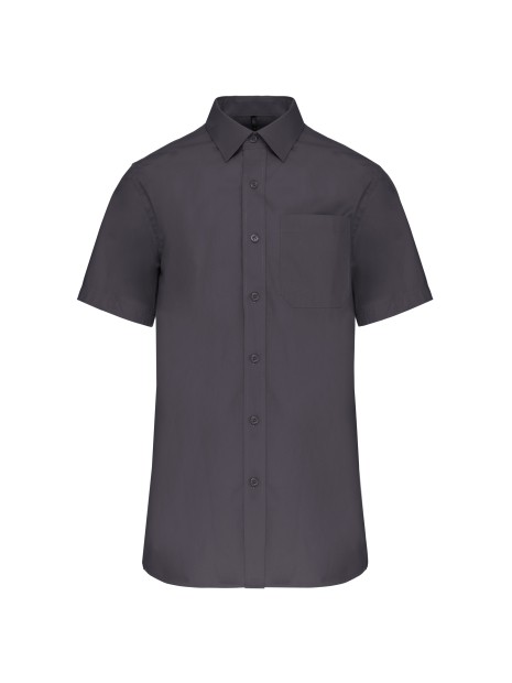 KARIBAN Chemise popeline manches courtes /api/colors/a74dfbdb-7821-4e15-a7e5-fe07498d41c7 personnalisable