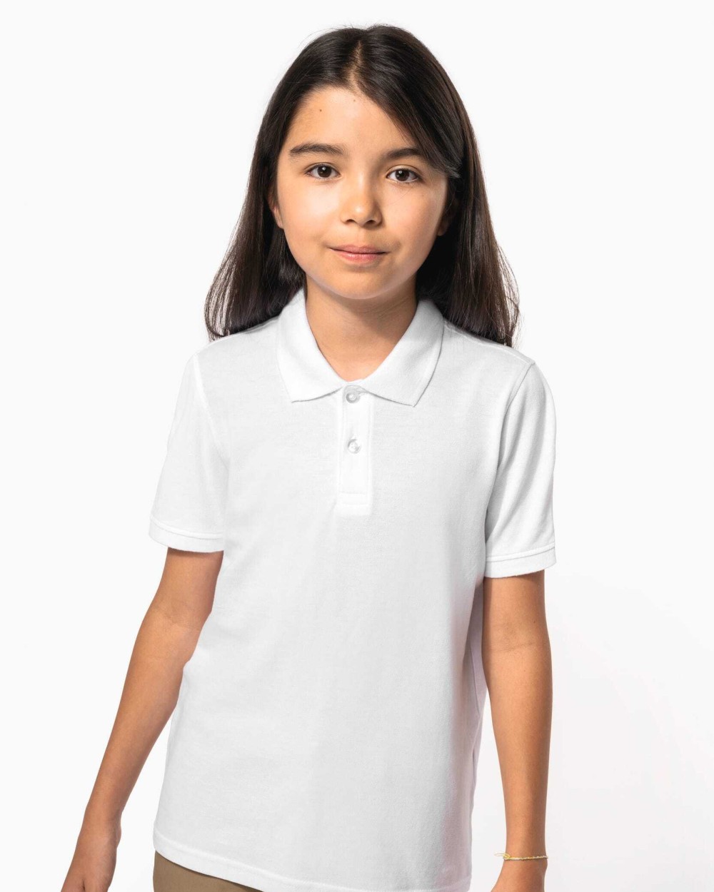 KARIBAN Kinder-Piqué-Polohemd Poloshirts personalisierbar