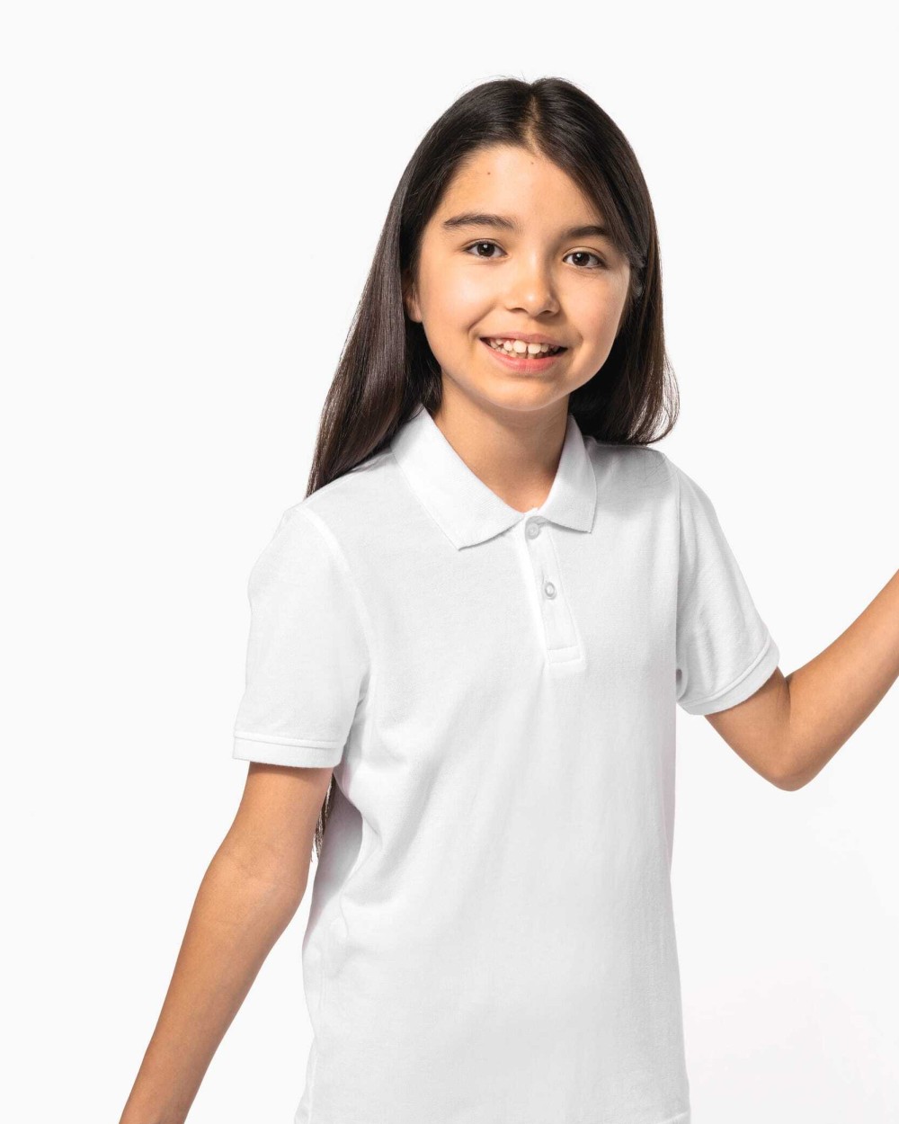 KARIBAN Kinder-Piqué-Polohemd Poloshirts personalisierbar
